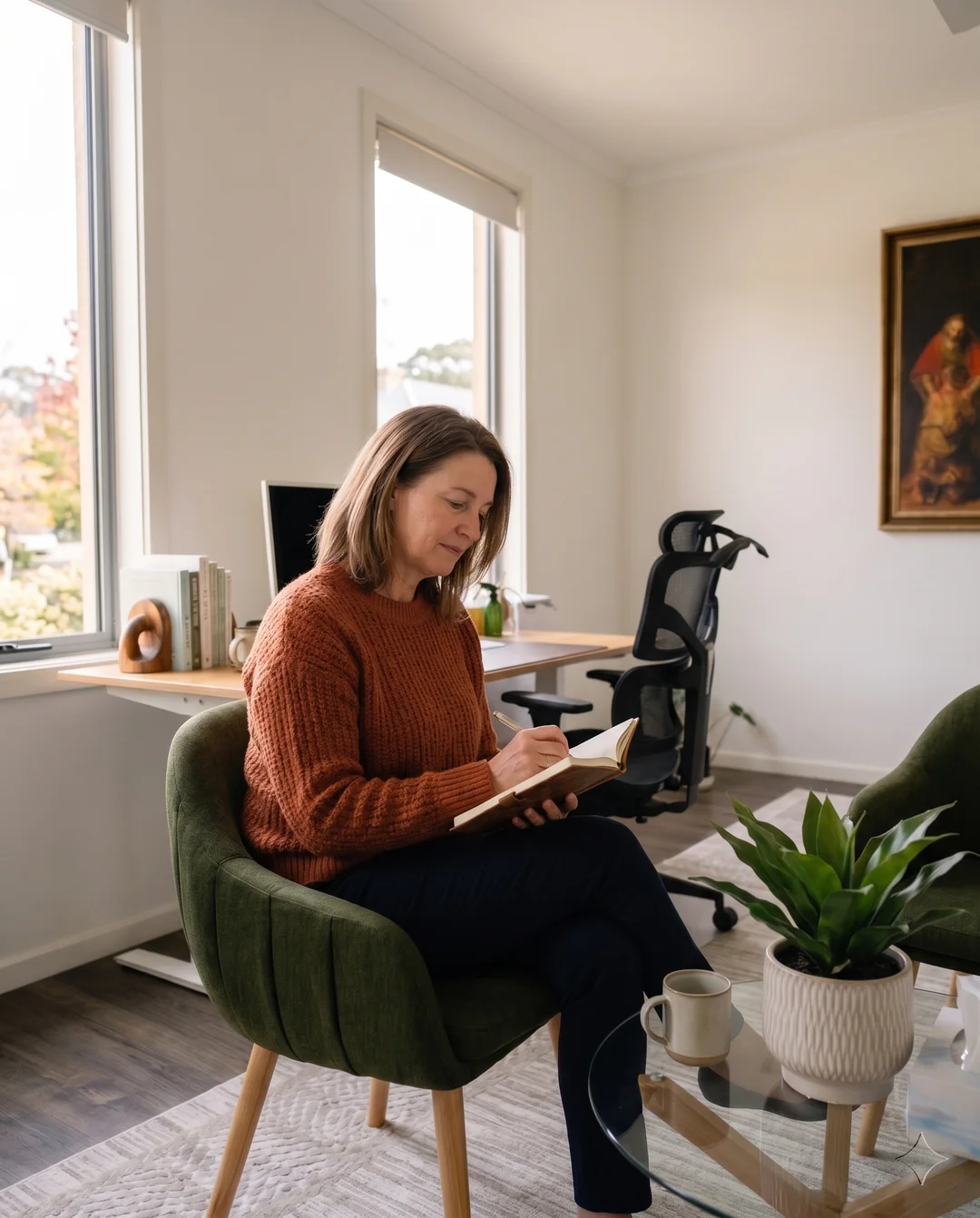 The welcoming counselling room at Safe Refuge, Mount Barker